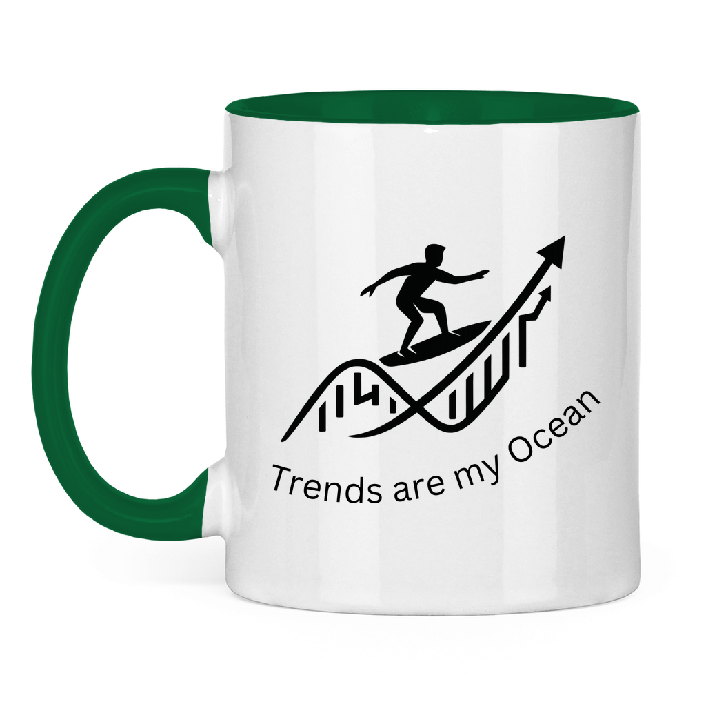Tasse zweifarbig Trends are my Ocean