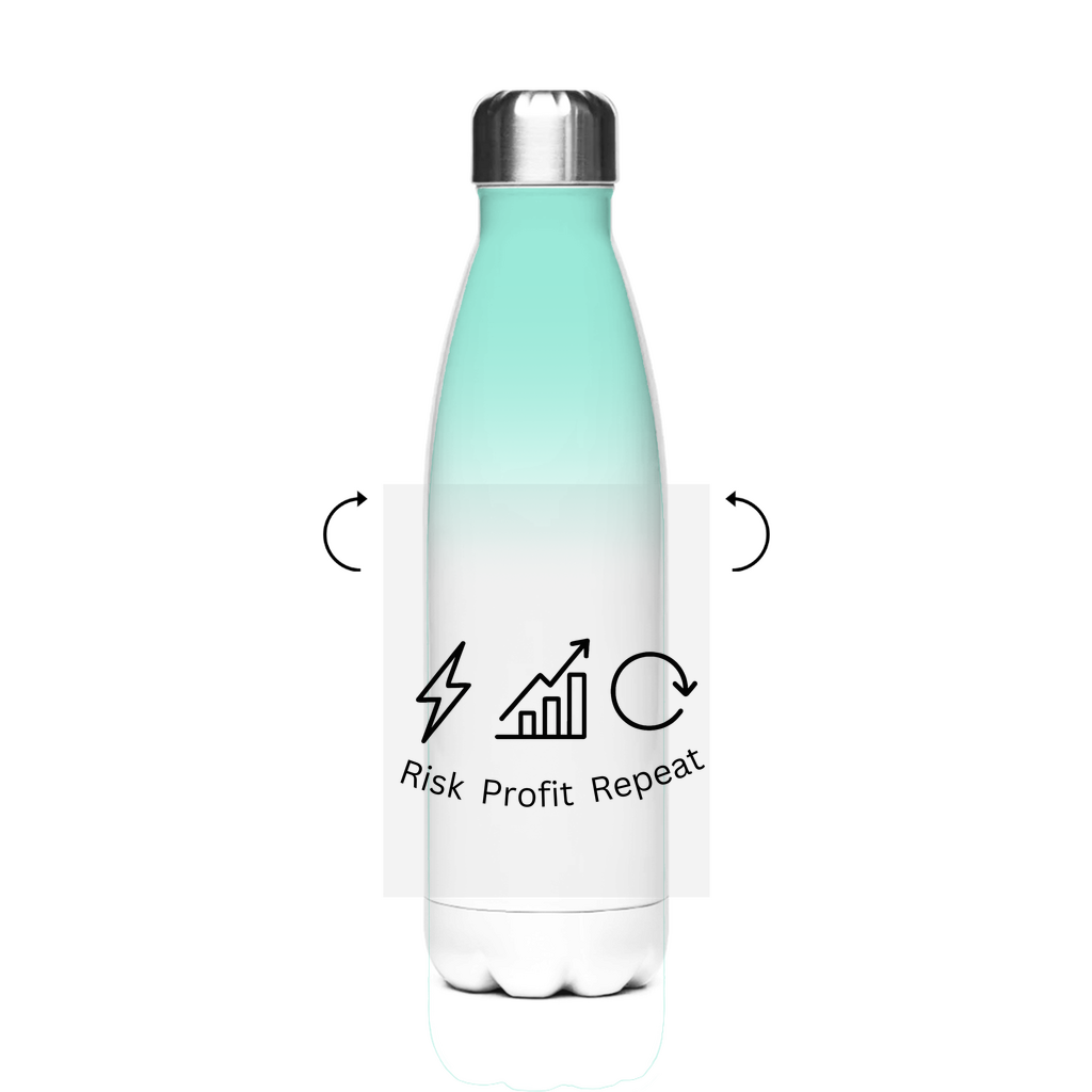 Edelstahl-Thermoflasche Risk Profit Repeat