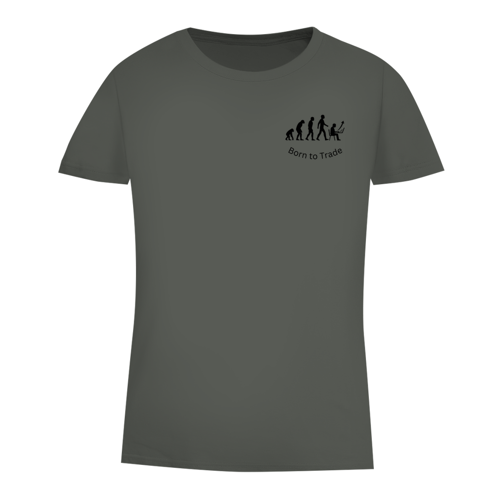 Damen Premium Bio T-Shirt Born to Trade