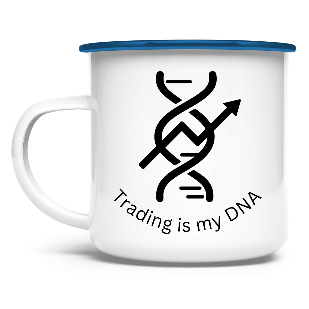 Emaille Tasse Trading is my DNA