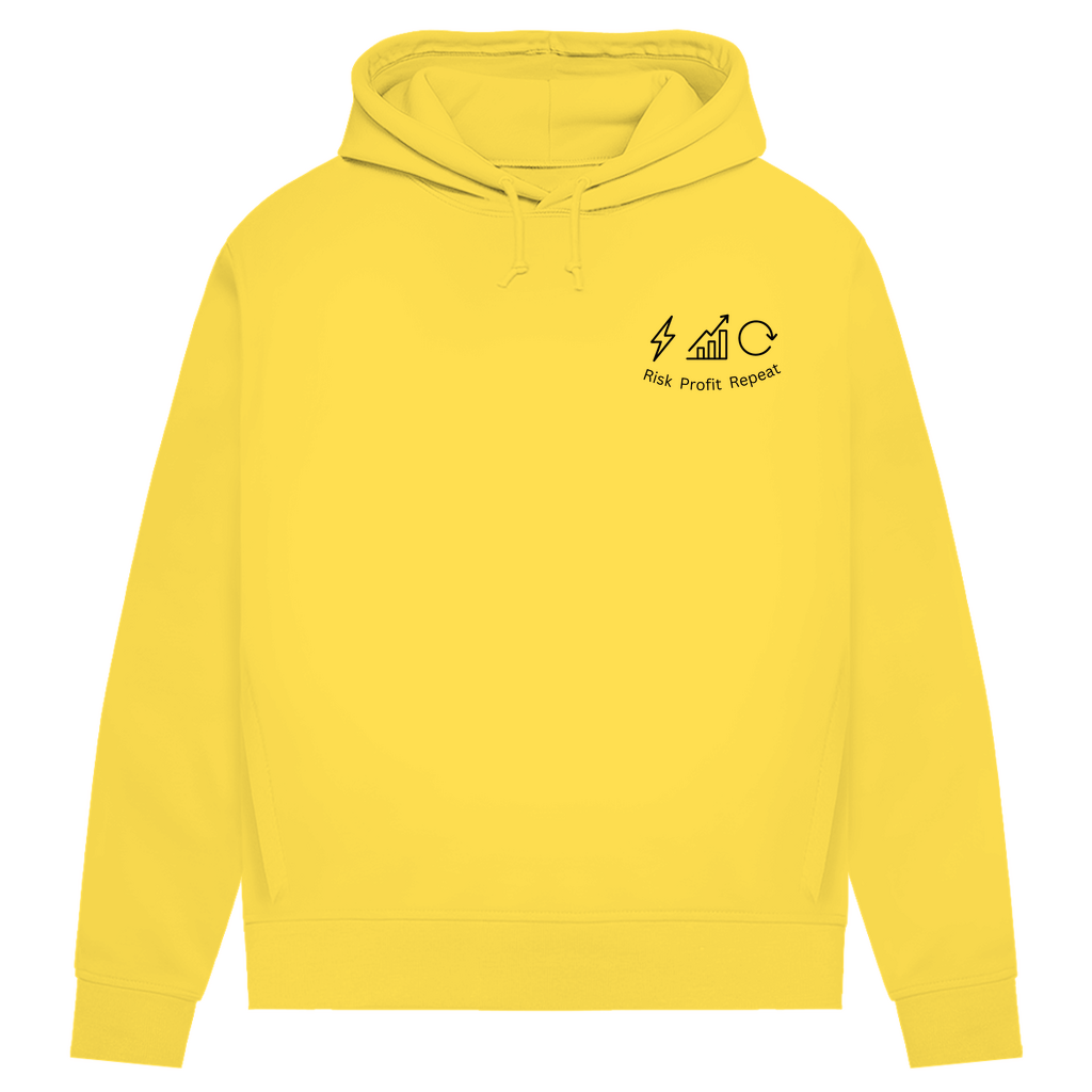 Damen Premium Bio Hoodie Risk Profit Repeat