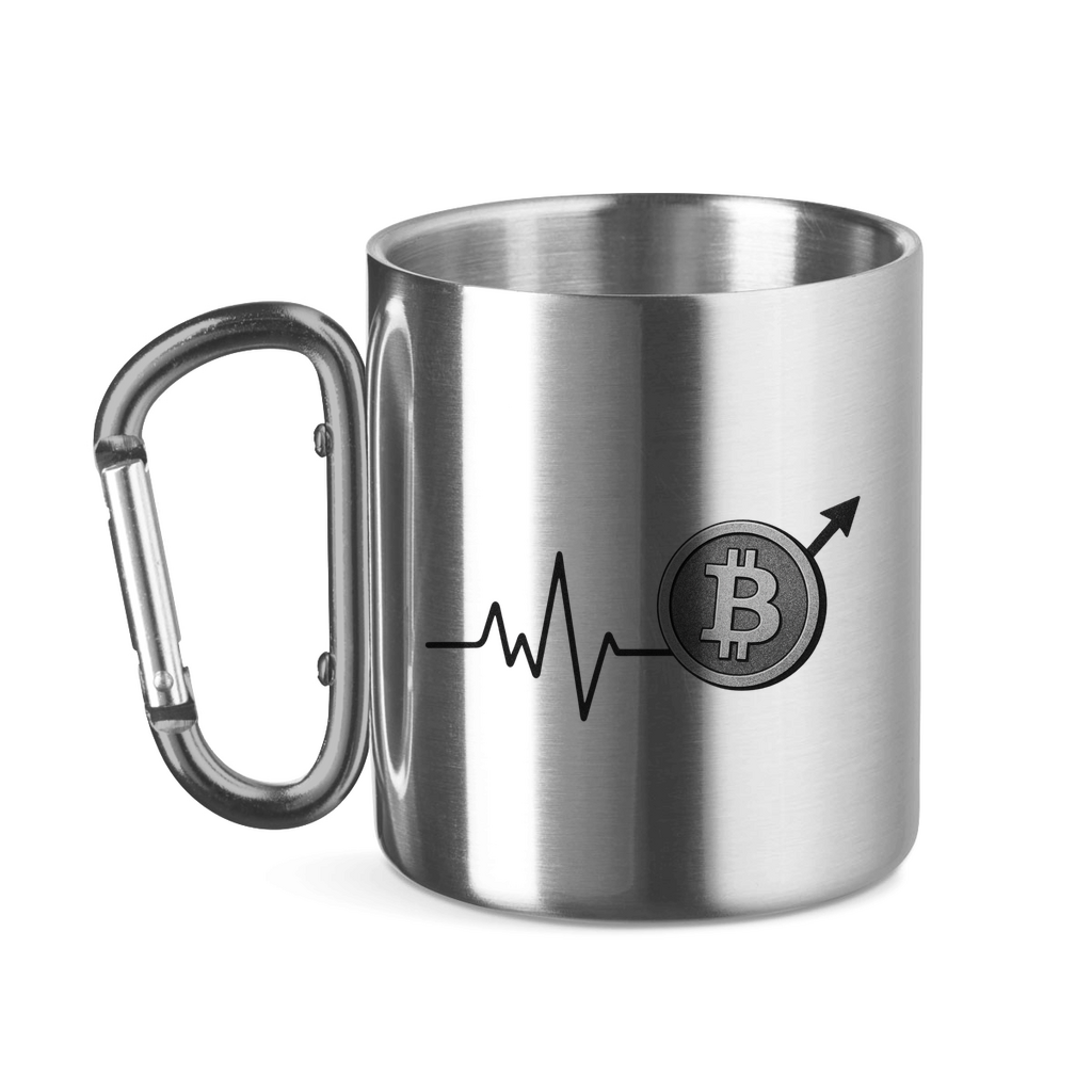 Edelstahltasse mit Karabinergriff EKG