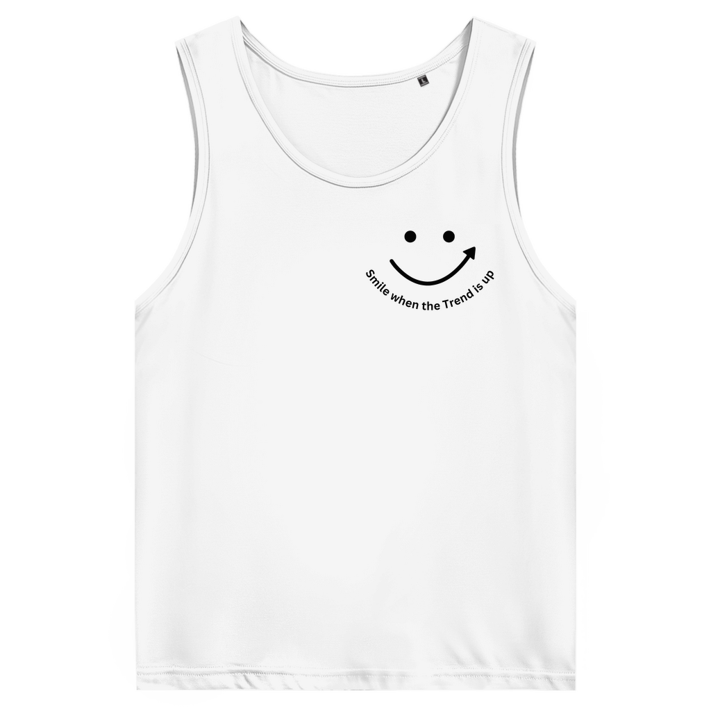 Herren Premium Tank Top Smile when the Trend is up