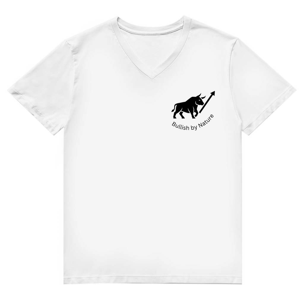 Herren Premium Bio V-Neck T-Shirt Bullish by Nature