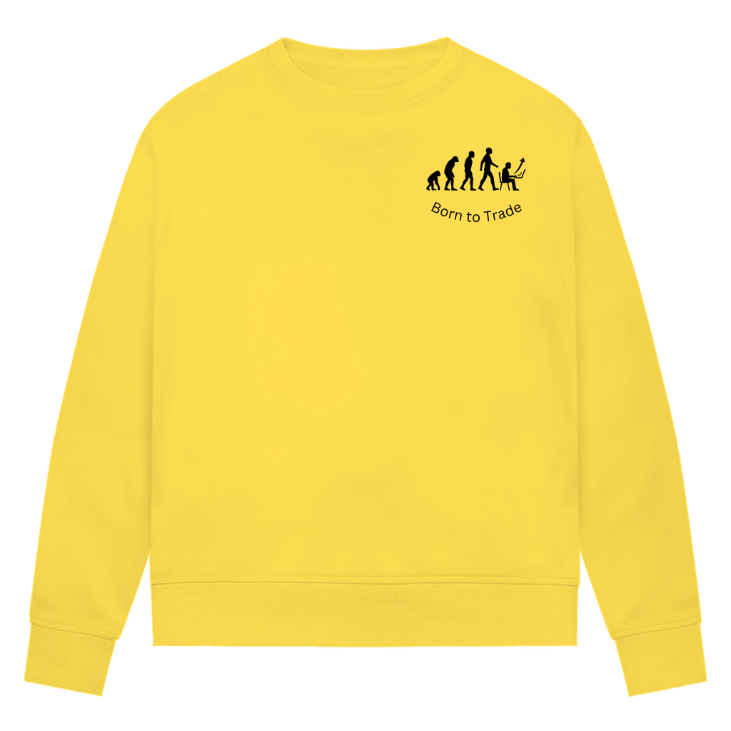 Damen Premium Bio Sweatshirt Born to Trade