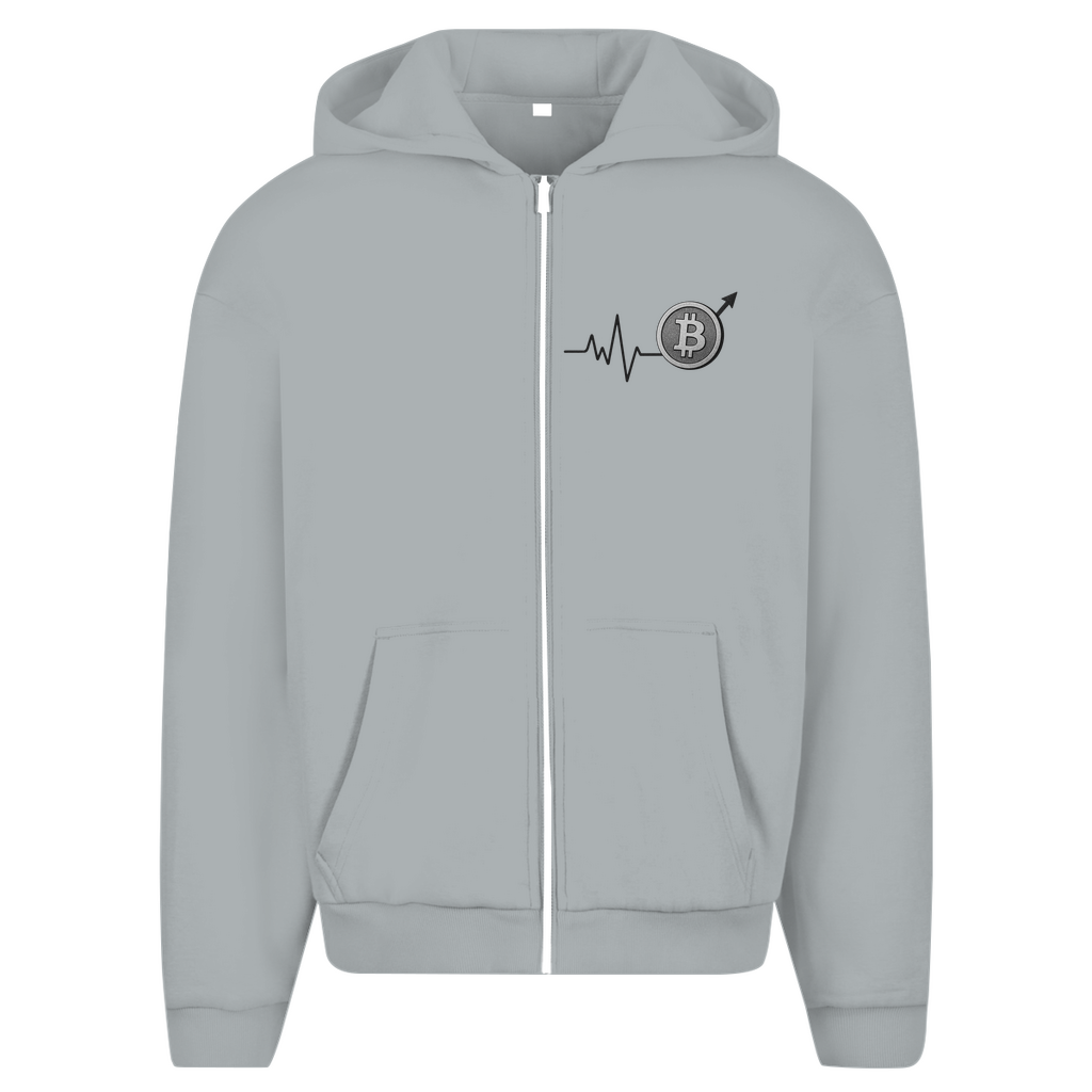 Herren Oversize Zipper Hoodie EKG