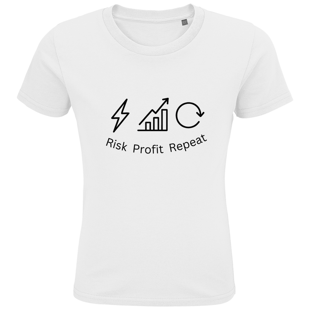 Kids Premium Bio T-Shirt Risk Profit Repeat
