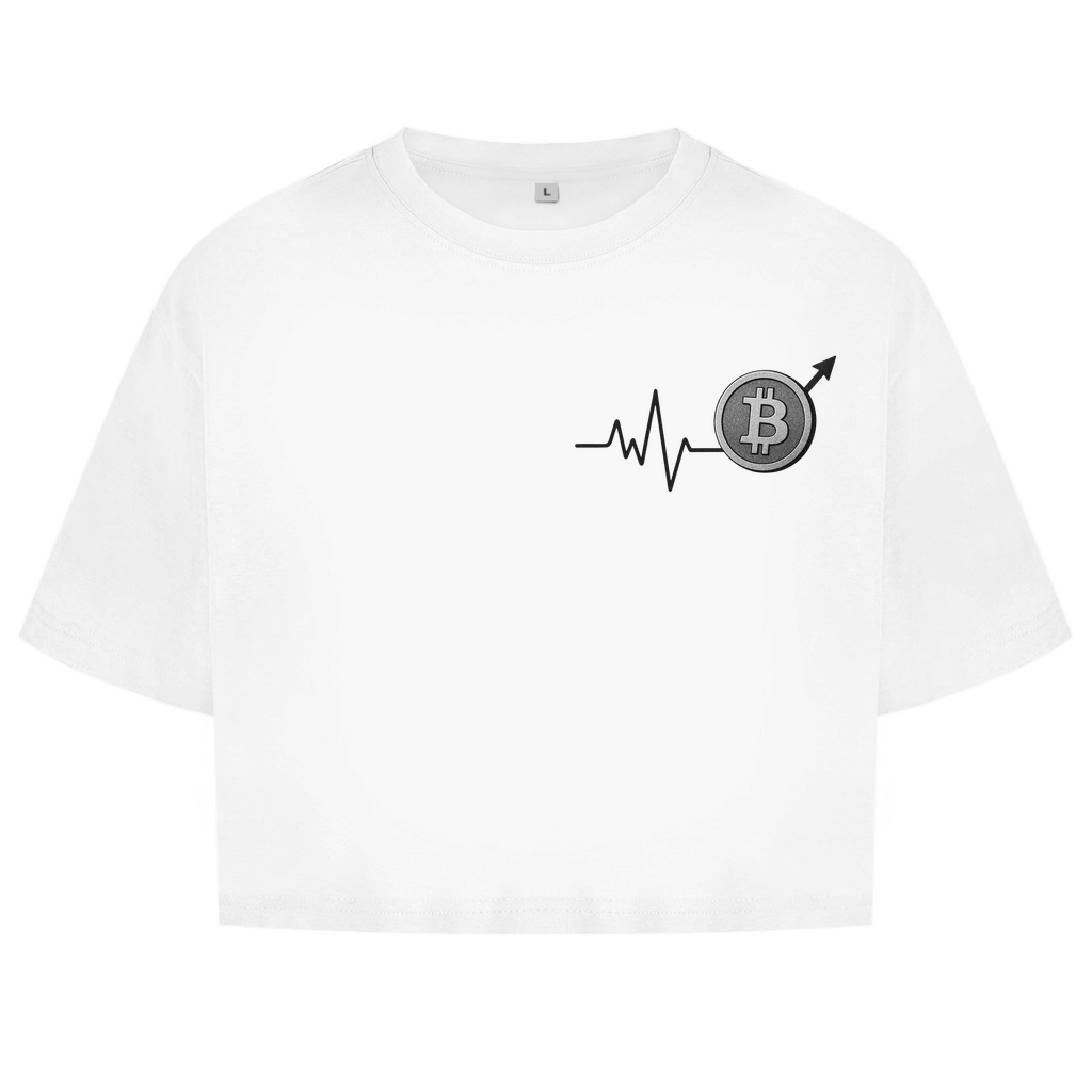 Damen Oversize Crop Top EKG