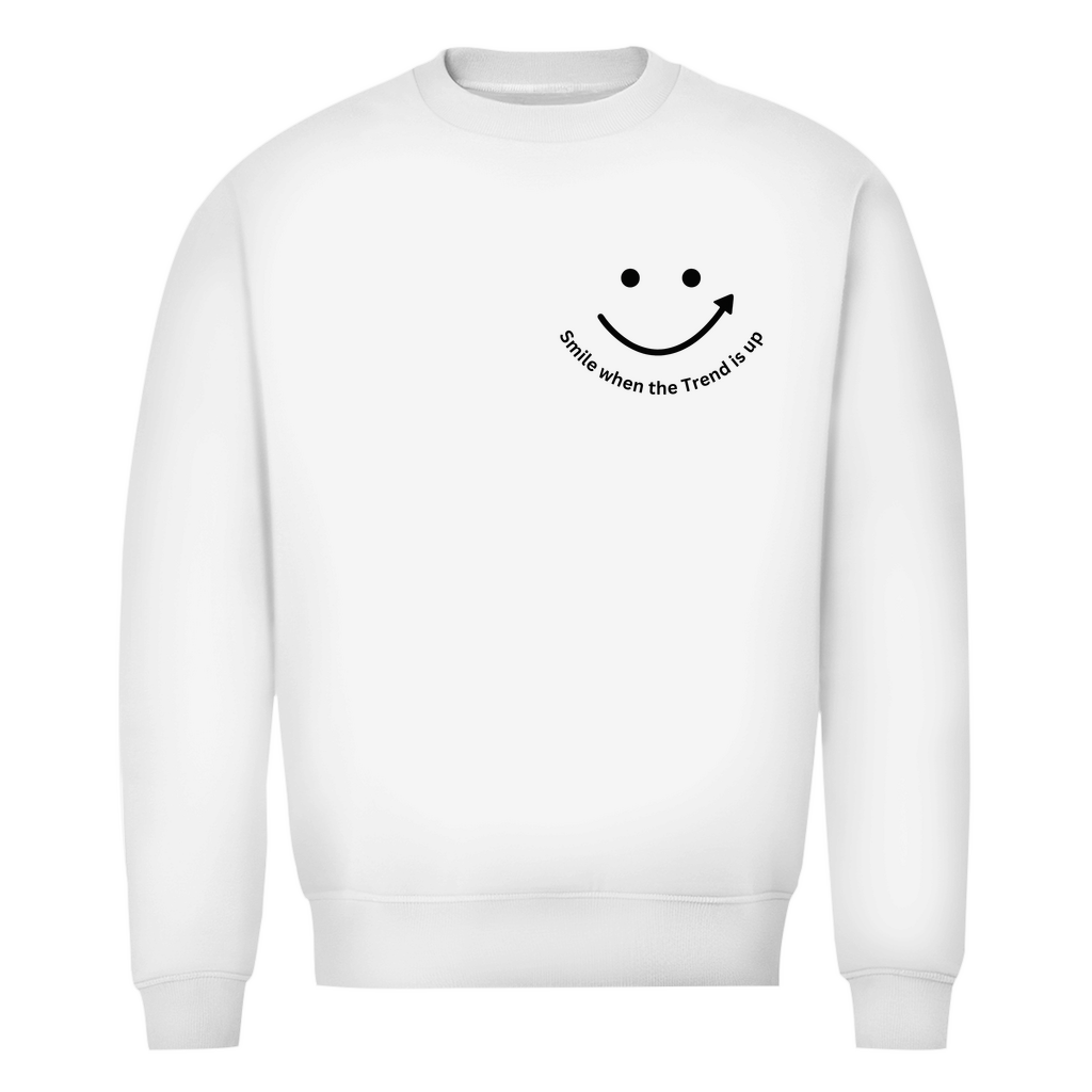Herren Premium Bio Sweatshirt Smile when the Trend is up