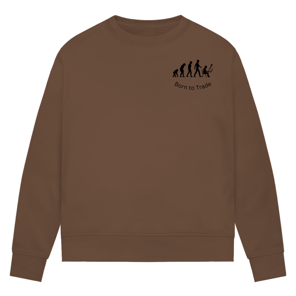 Damen Premium Bio Sweatshirt Born to Trade