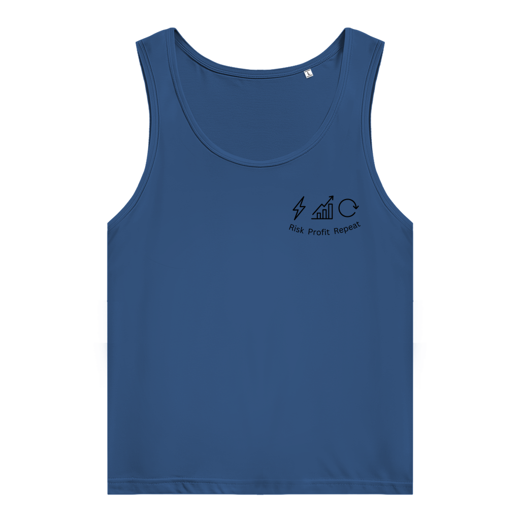 Damen Premium Organic Tank Top Risk Profit Repeat