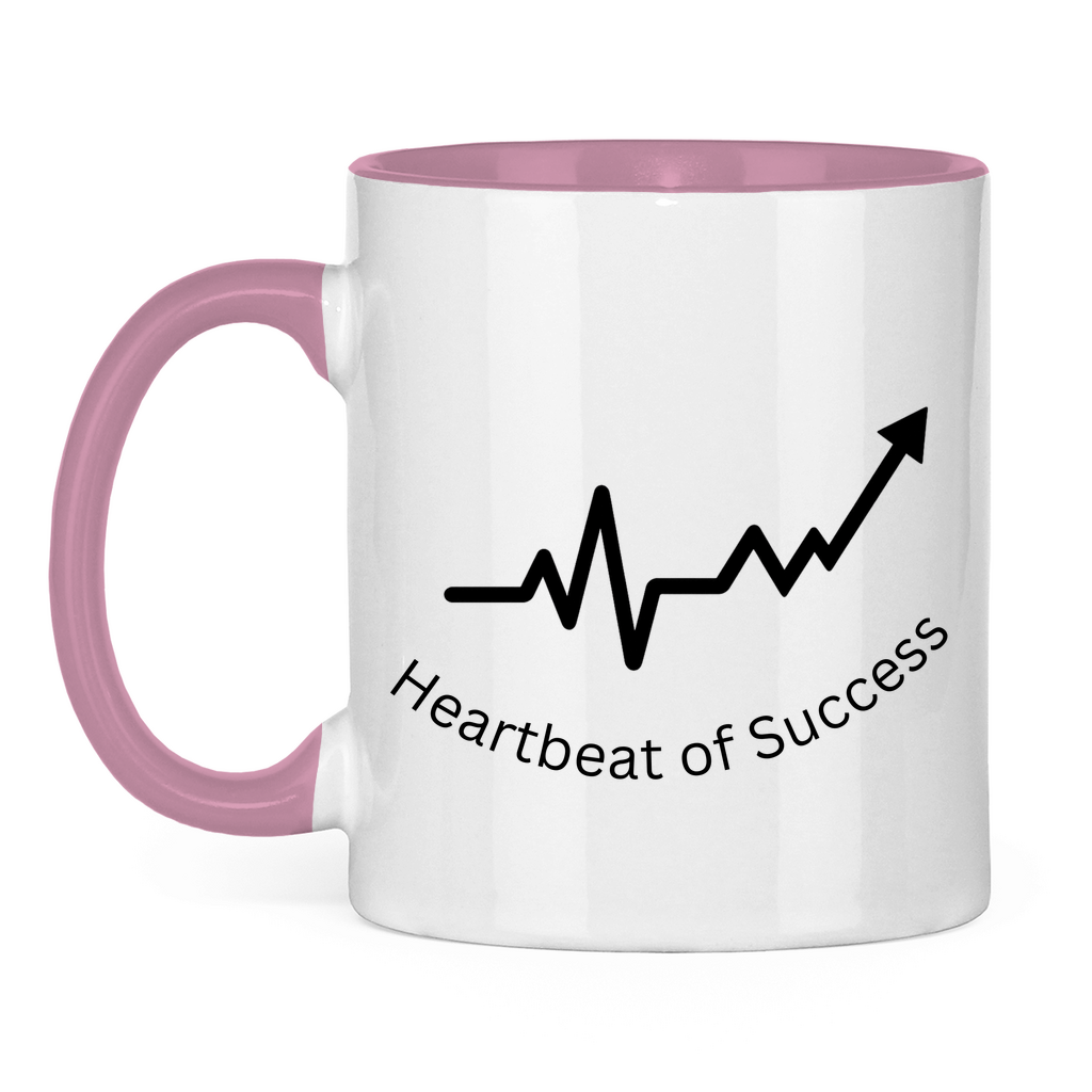 Tasse zweifarbig Heartbeat of Success