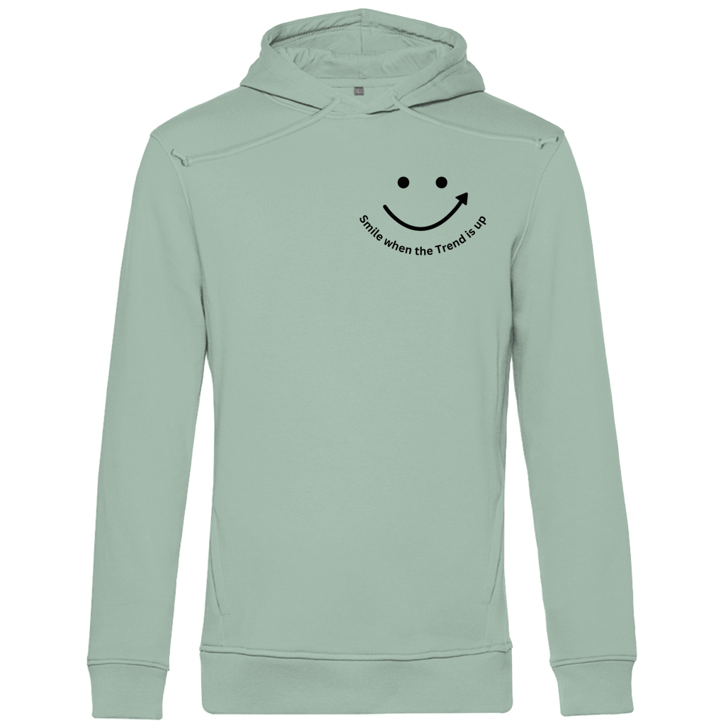 Herren Premium Bio Hoodie Smile when the Trend is up
