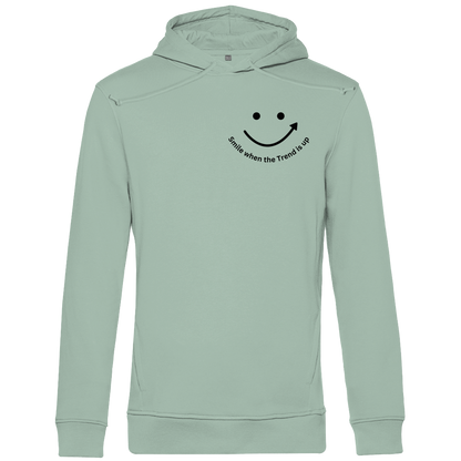 Herren Premium Bio Hoodie Smile when the Trend is up
