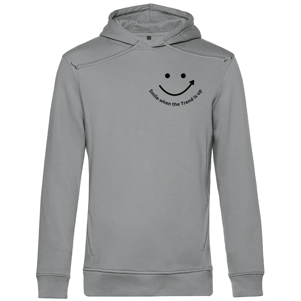 Herren Premium Bio Hoodie Smile when the Trend is up