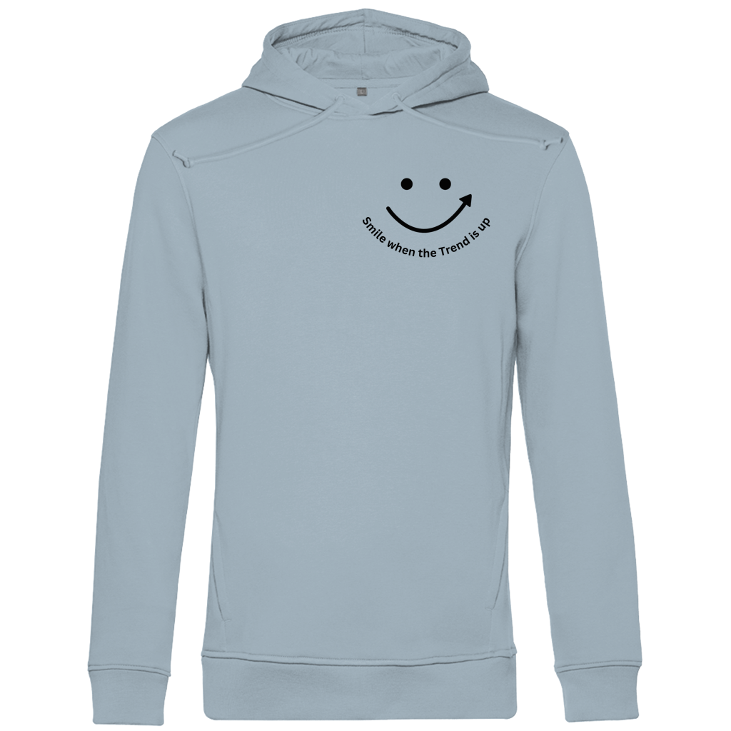 Herren Premium Bio Hoodie Smile when the Trend is up