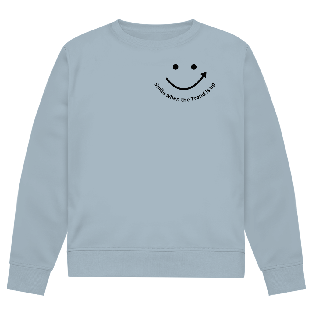 Herren Premium Bio Sweatshirt Smile when the Trend is up