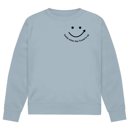 Herren Premium Bio Sweatshirt Smile when the Trend is up