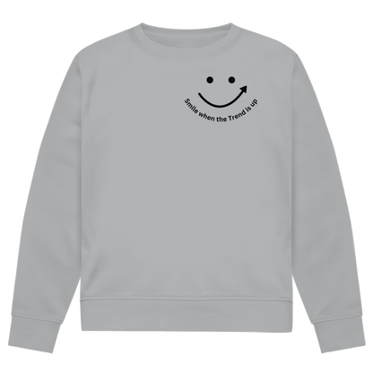 Herren Premium Bio Sweatshirt Smile when the Trend is up