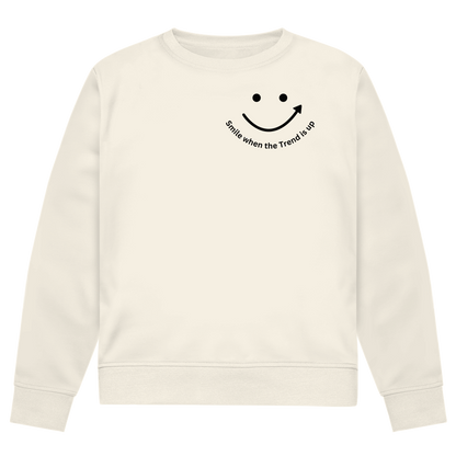 Herren Premium Bio Sweatshirt Smile when the Trend is up