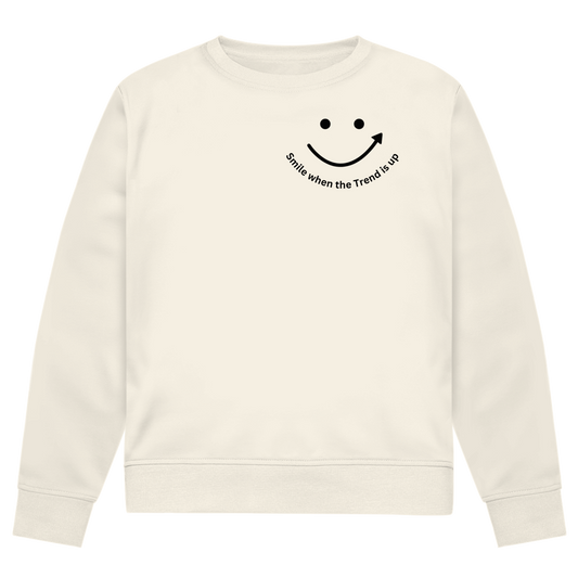Herren Premium Bio Sweatshirt Smile when the Trend is up