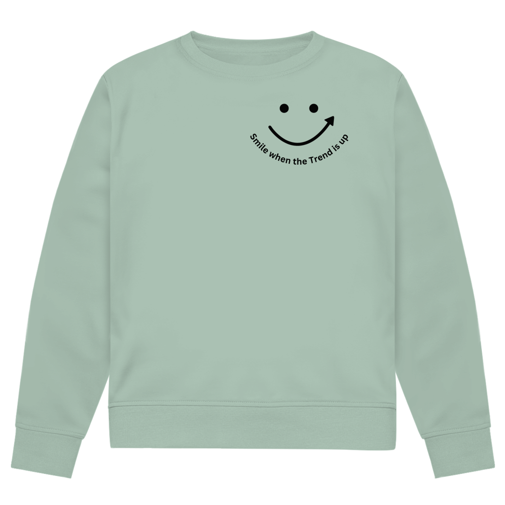 Herren Premium Bio Sweatshirt Smile when the Trend is up