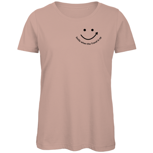 Damen Premium Bio T-Shirt Smile when the Trend is up