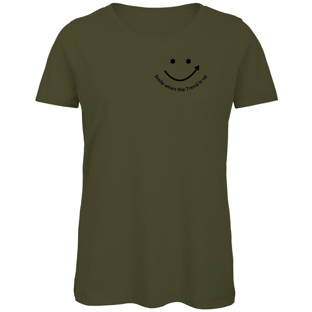 Damen Premium Bio T-Shirt Smile when the Trend is up
