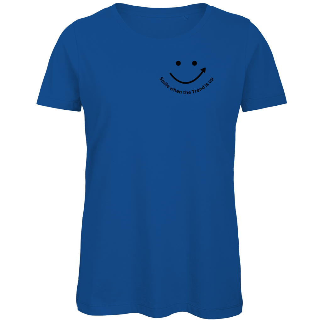 Damen Premium Bio T-Shirt Smile when the Trend is up