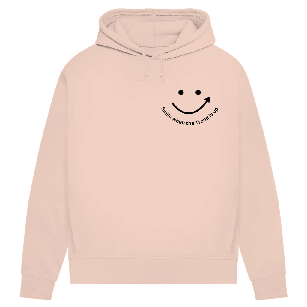 Damen Premium Bio Hoodie Smile when the Trend is up