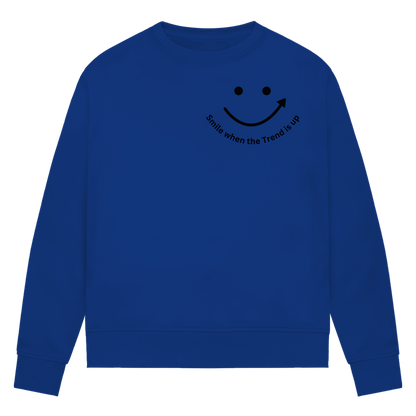 Damen Premium Bio Sweatshirt Smile when the Trend is up
