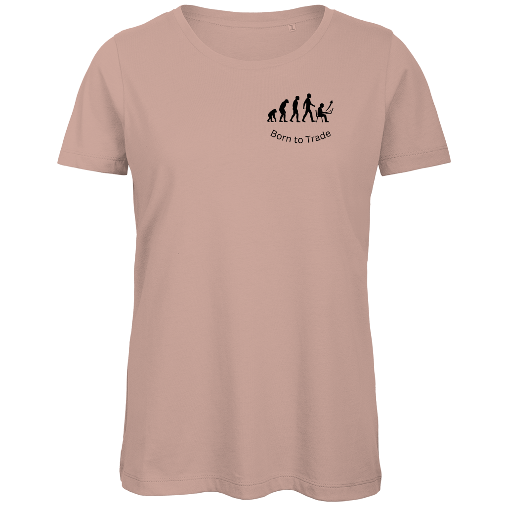 Damen Premium Bio T-Shirt Born to Trade