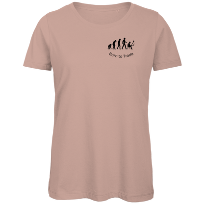 Damen Premium Bio T-Shirt Born to Trade