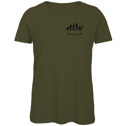Damen Premium Bio T-Shirt Born to Trade