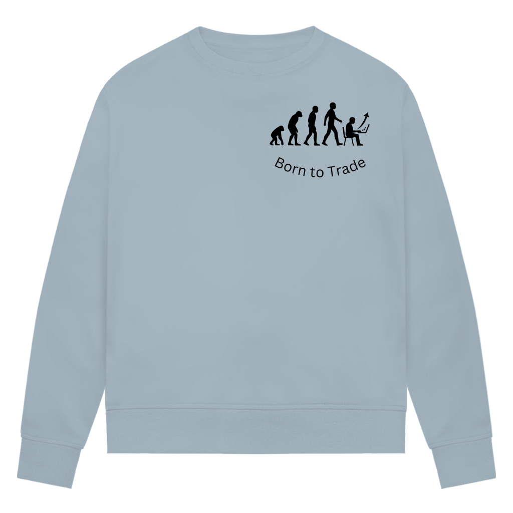 Damen Premium Bio Sweatshirt Born to Trade
