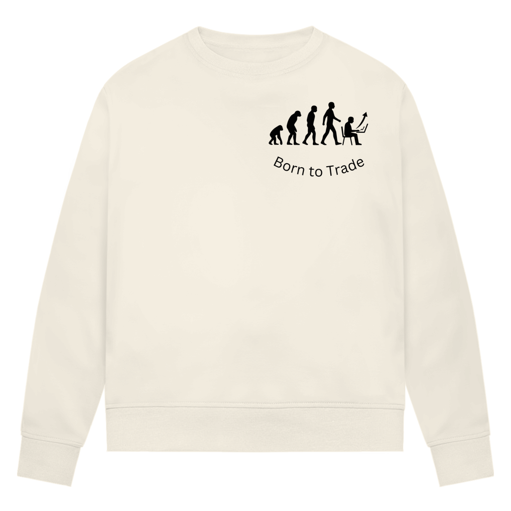 Damen Premium Bio Sweatshirt Born to Trade