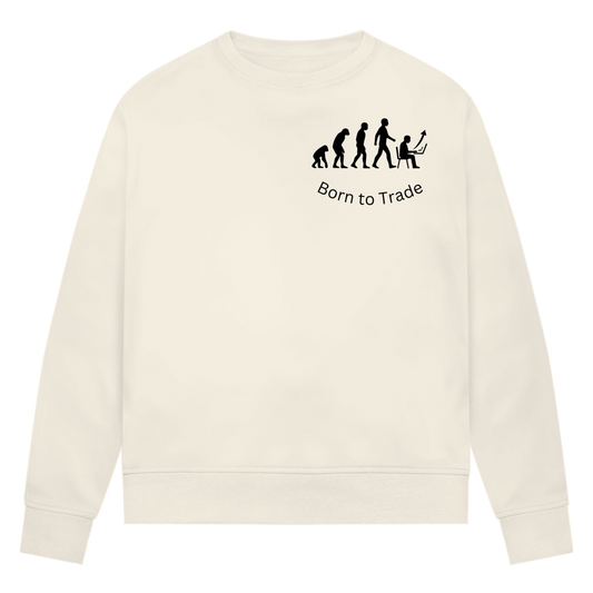 Damen Premium Bio Sweatshirt Born to Trade