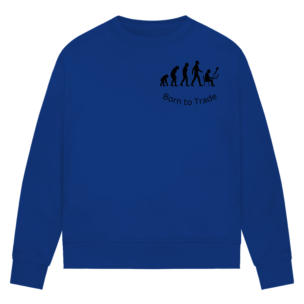 Damen Premium Bio Sweatshirt Born to Trade