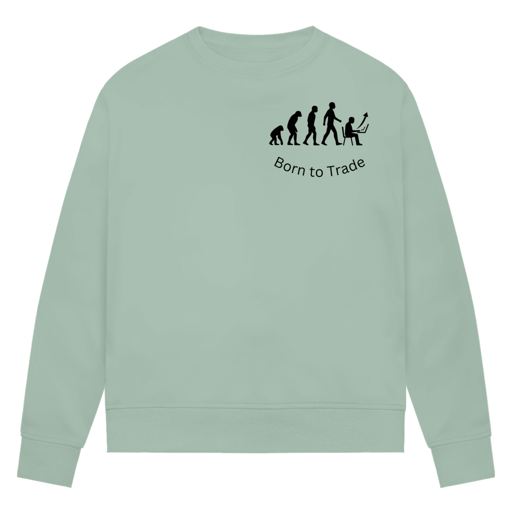 Damen Premium Bio Sweatshirt Born to Trade
