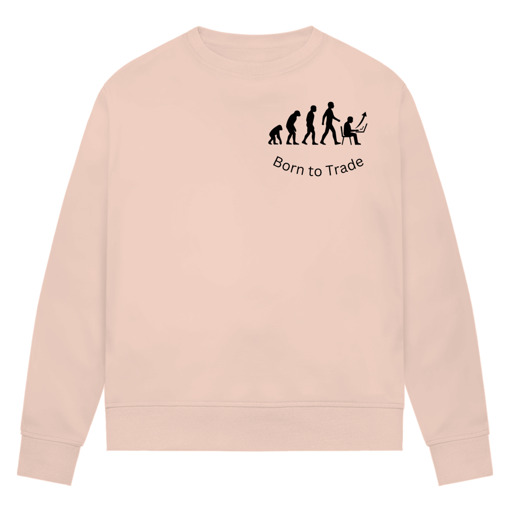 Damen Premium Bio Sweatshirt Born to Trade