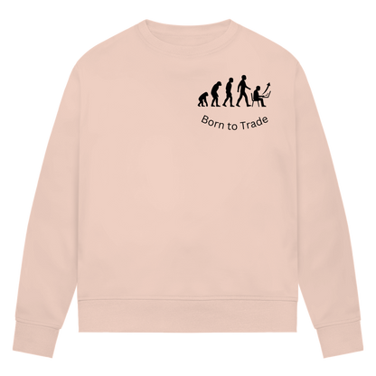 Damen Premium Bio Sweatshirt Born to Trade