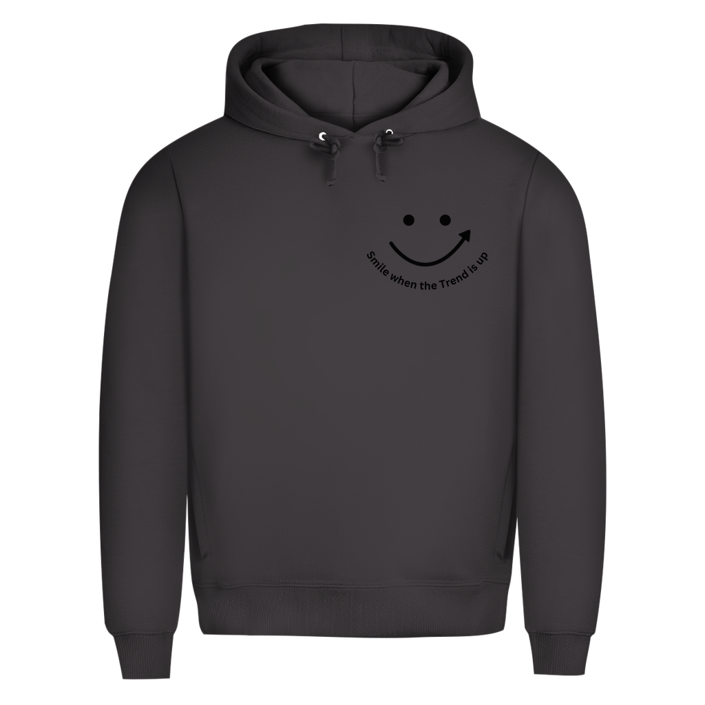 Herren Premium Bio Hoodie Smile when the Trend is up