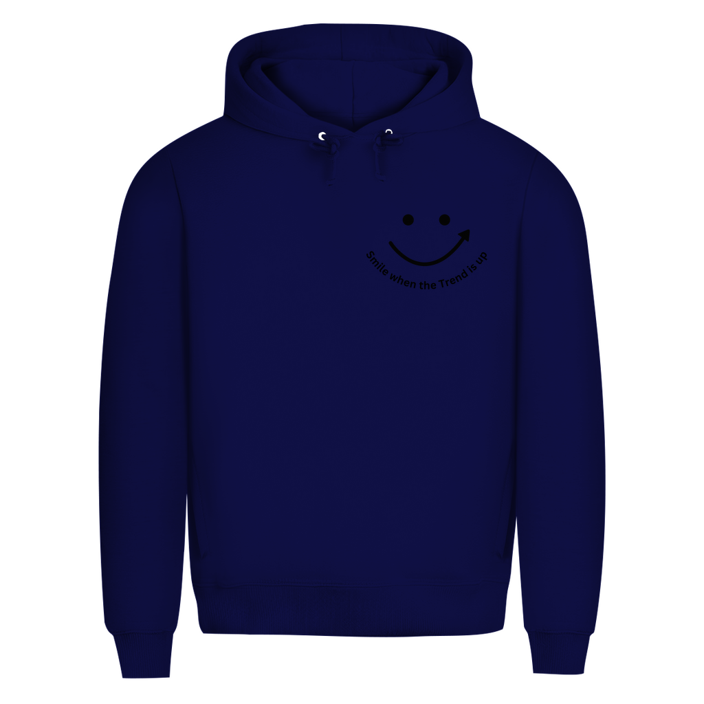 Herren Premium Bio Hoodie Smile when the Trend is up