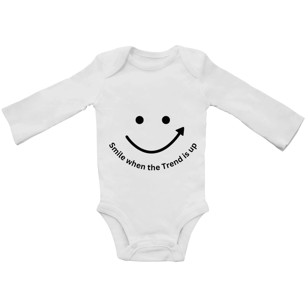 Baby Bio Bodysuite Langarm Smile when the Trend is up