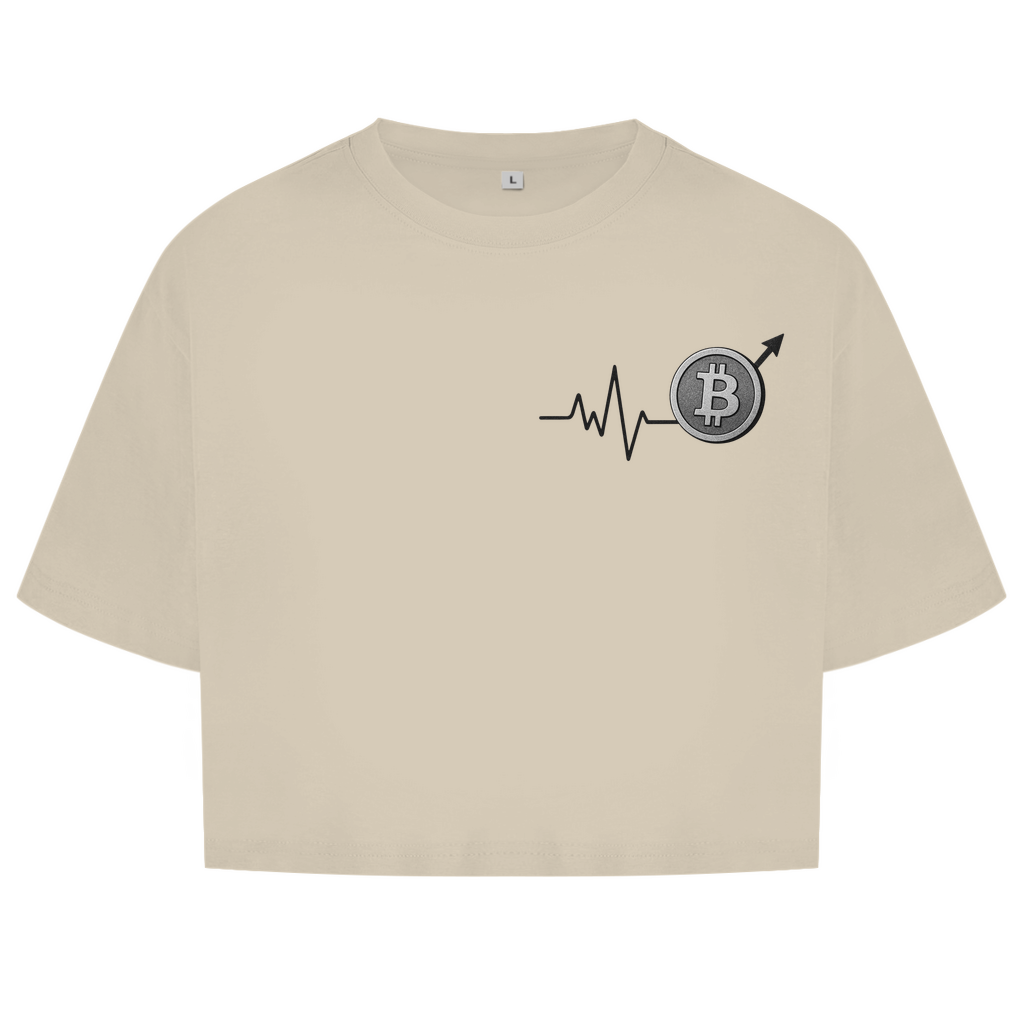 Damen Oversize Crop Top EKG