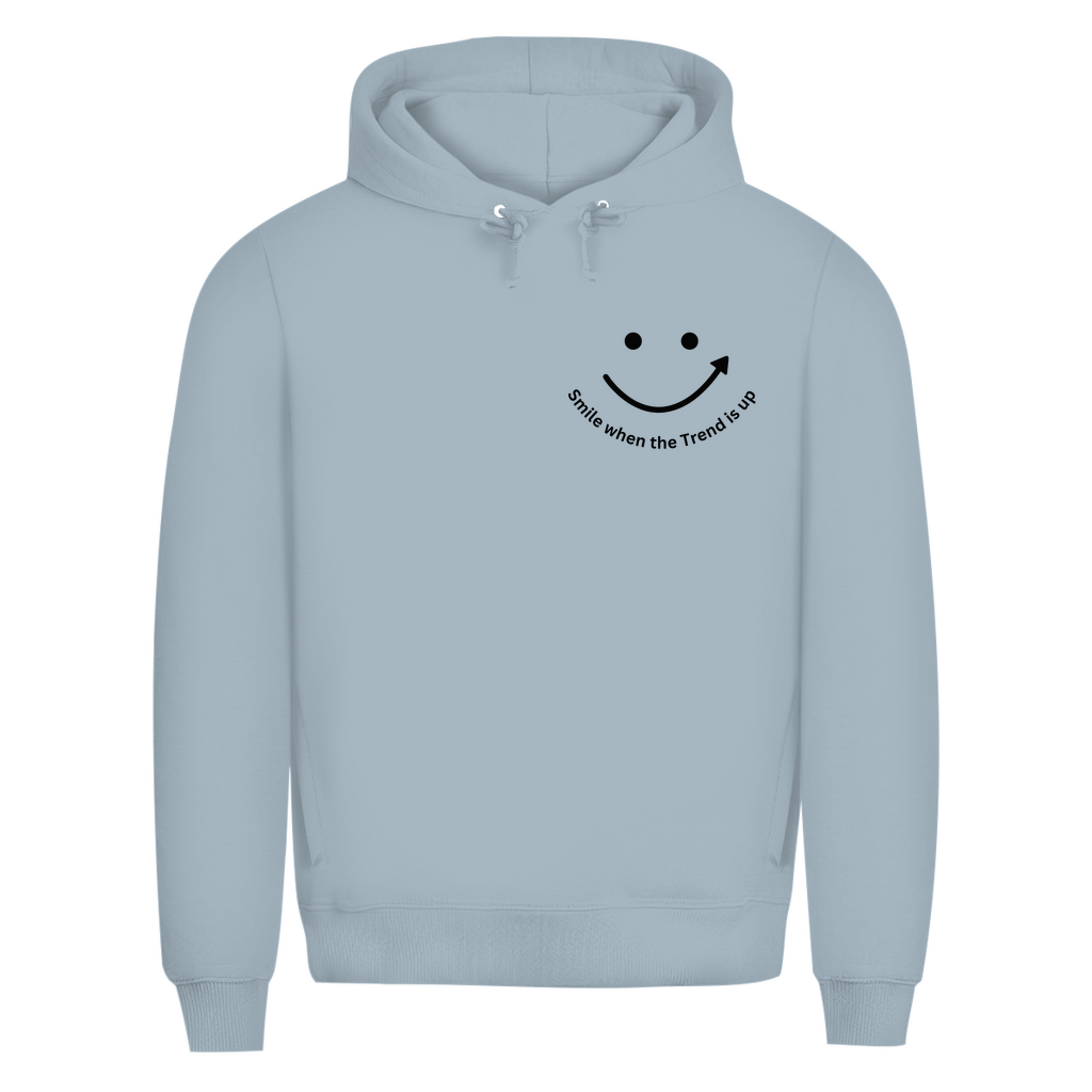 Herren Premium Bio Hoodie Smile when the Trend is up