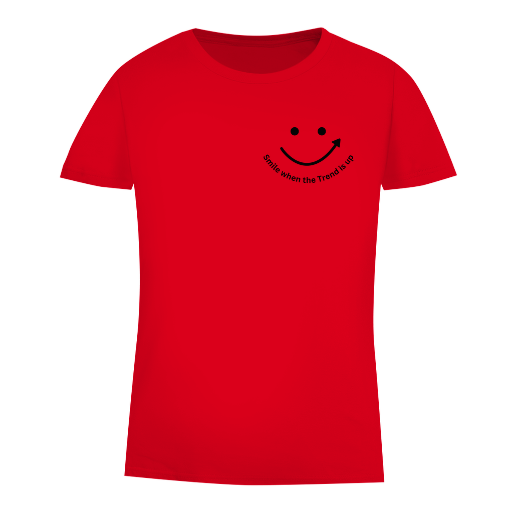 Damen Premium Bio T-Shirt Smile when the Trend is up
