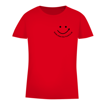 Damen Premium Bio T-Shirt Smile when the Trend is up
