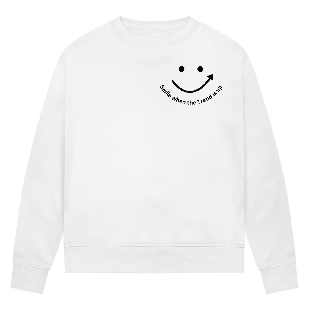 Damen Premium Bio Sweatshirt Smile when the Trend is up