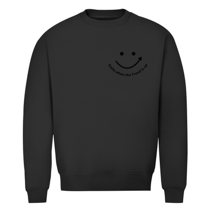 Herren Premium Bio Sweatshirt Smile when the Trend is up